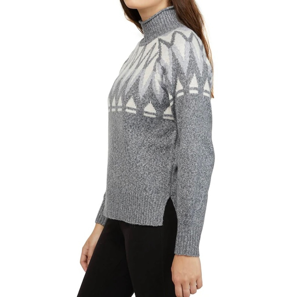 Badgley Mischka Fair Isle Turtleneck Sweater Size L - Picture 2 of 9